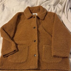 Lucky Brand Tan Teddy Sherpa Jacket